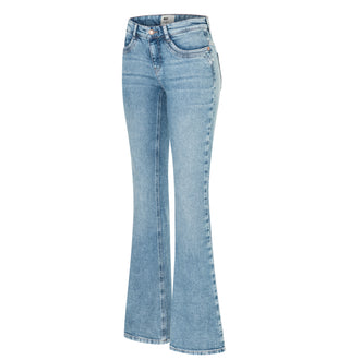 MAC DETROIT 90`s cool wash 2818-90-0333L D297 Bootcut Jeans - Glacier Meadow Blue - 2818-90-0333L-D297