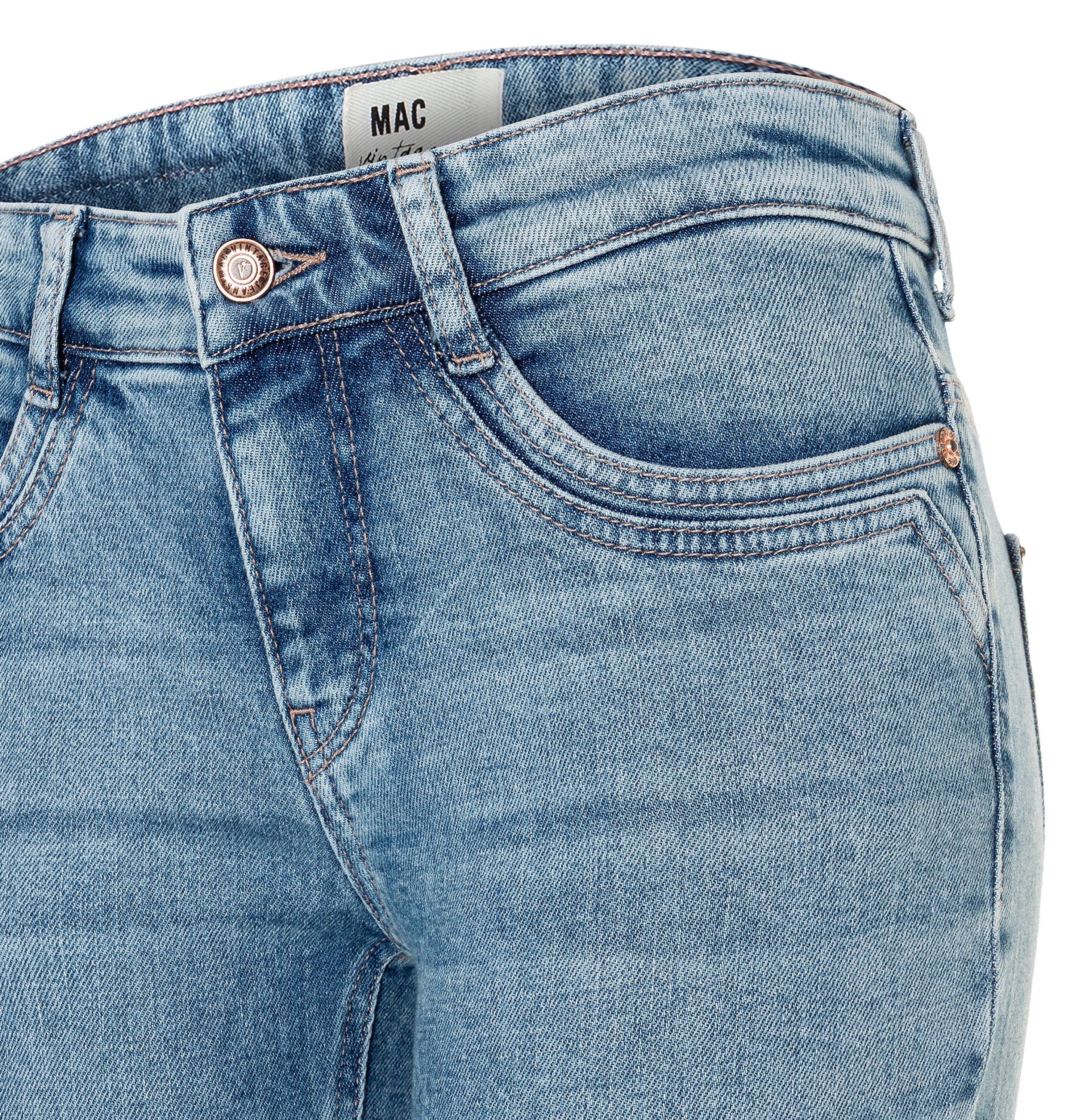 MAC DETROIT 90`s cool wash 2818-90-0333L D297 Bootcut Jeans - Glacier Meadow Blue - 2818-90-0333L-D297 von MAC