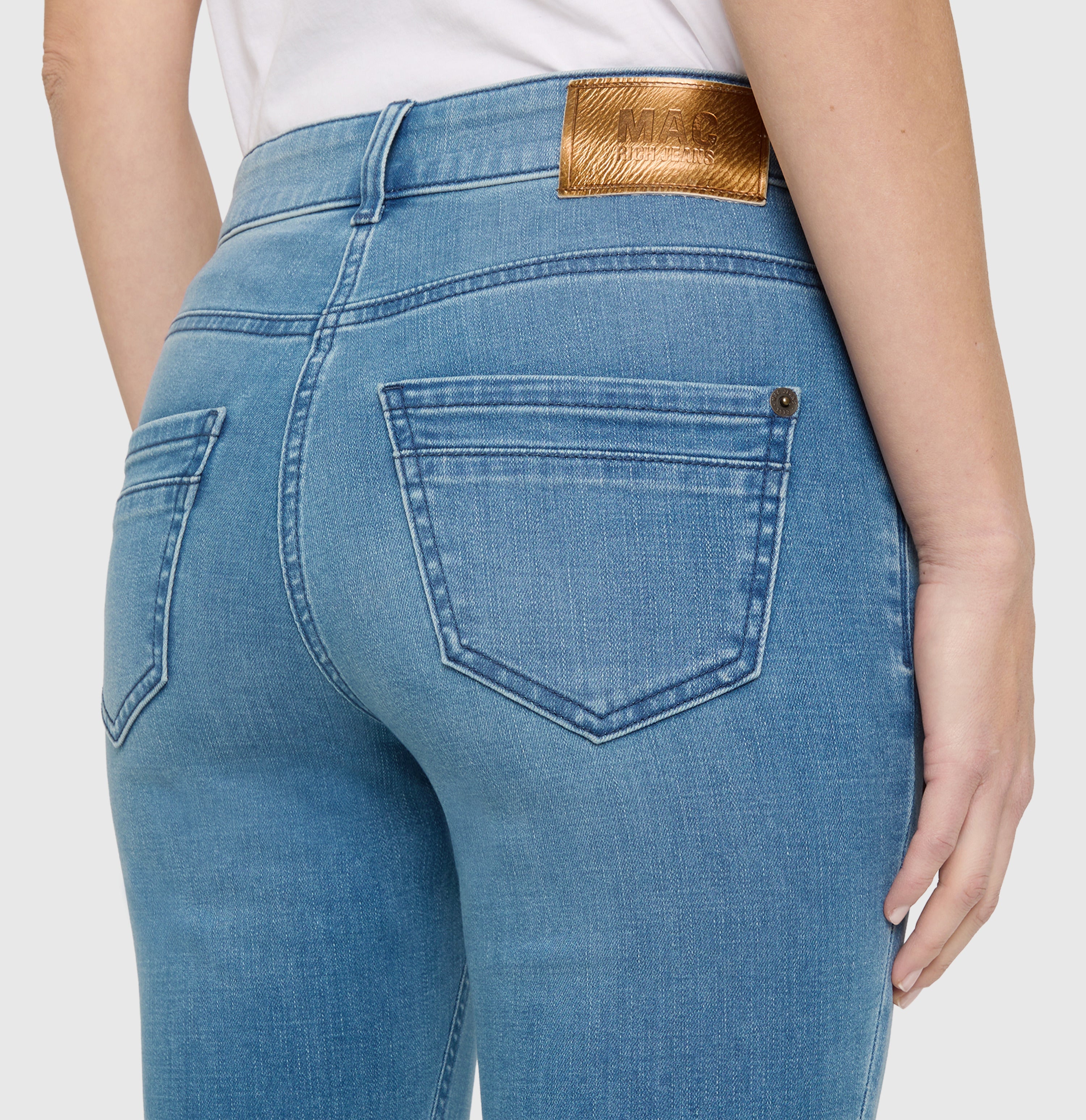 MAC Rich Slim Five Pocket - Coastal Vintage Blue - 5904-90-0389L-D596 von MAC
