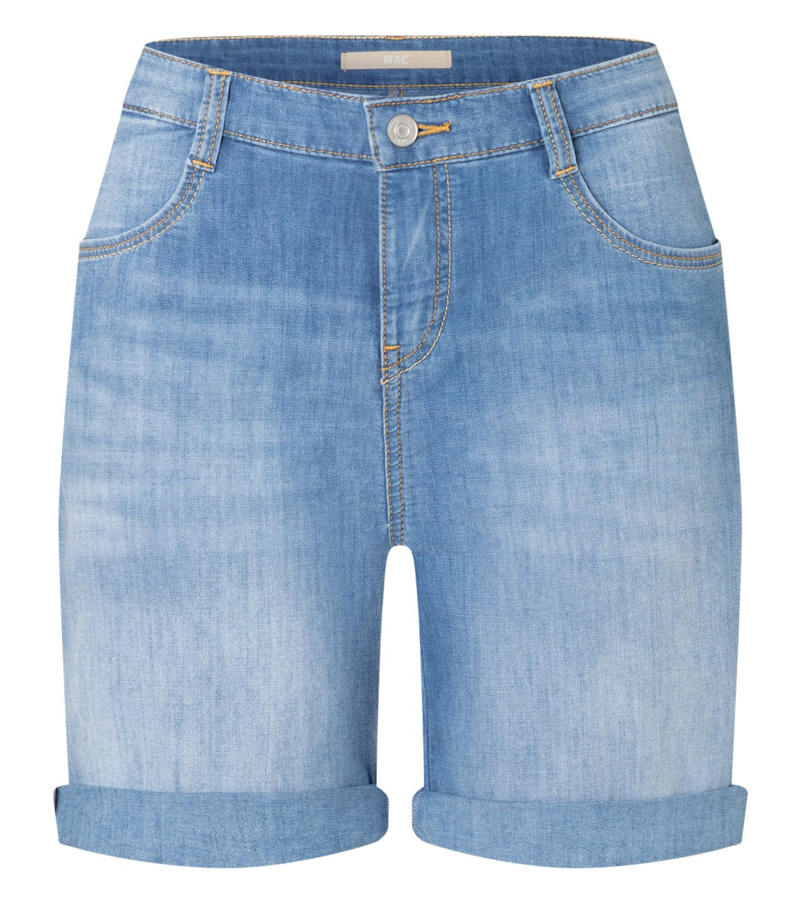 MAC SHORTY authentic use wash  - Washed Denim Horizon - 2387-90-0346-D250