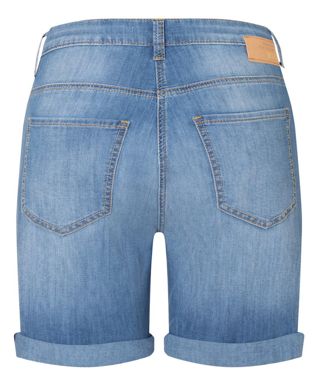 MAC SHORTY authentic use wash  - Washed Denim Horizon - 2387-90-0346-D250