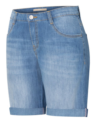 MAC SHORTY authentic use wash  - Washed Denim Horizon - 2387-90-0346-D250