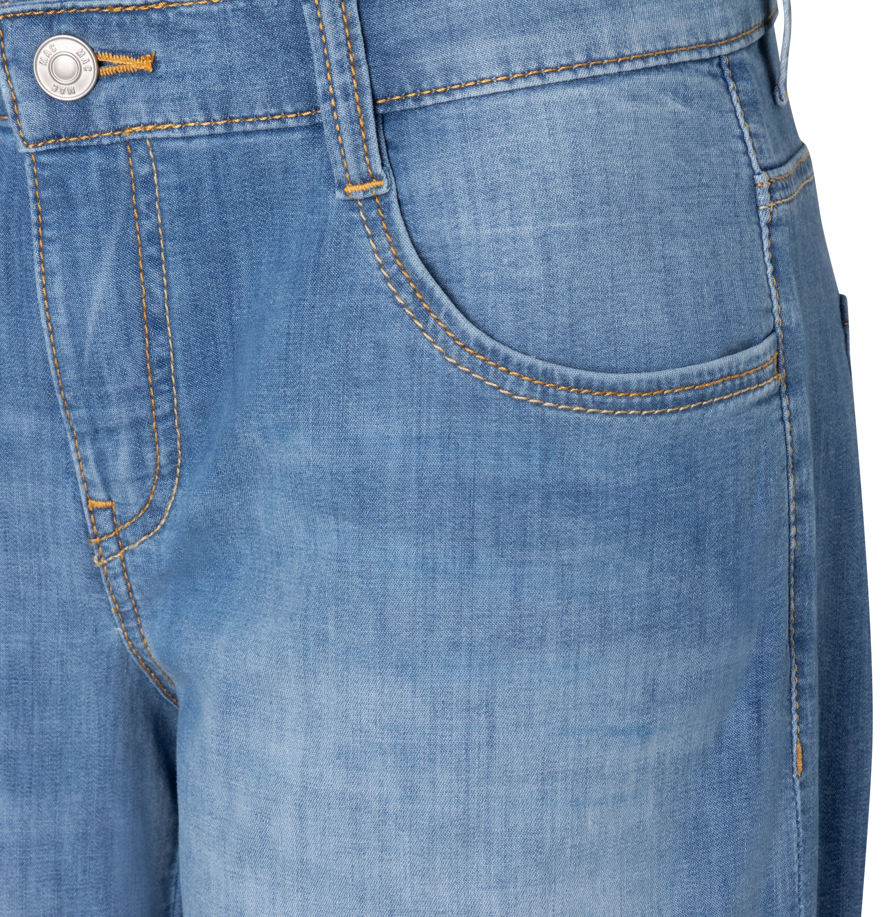 MAC SHORTY authentic use wash  - Washed Denim Horizon - 2387-90-0346-D250 von MAC