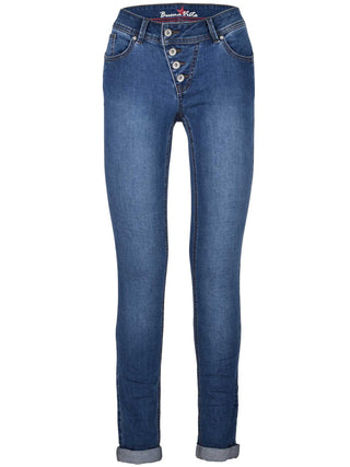 BUENA VISTA Malibu Five-Pocket Jeans - Ocean Twilight Blue - 888 B5001 333.2500