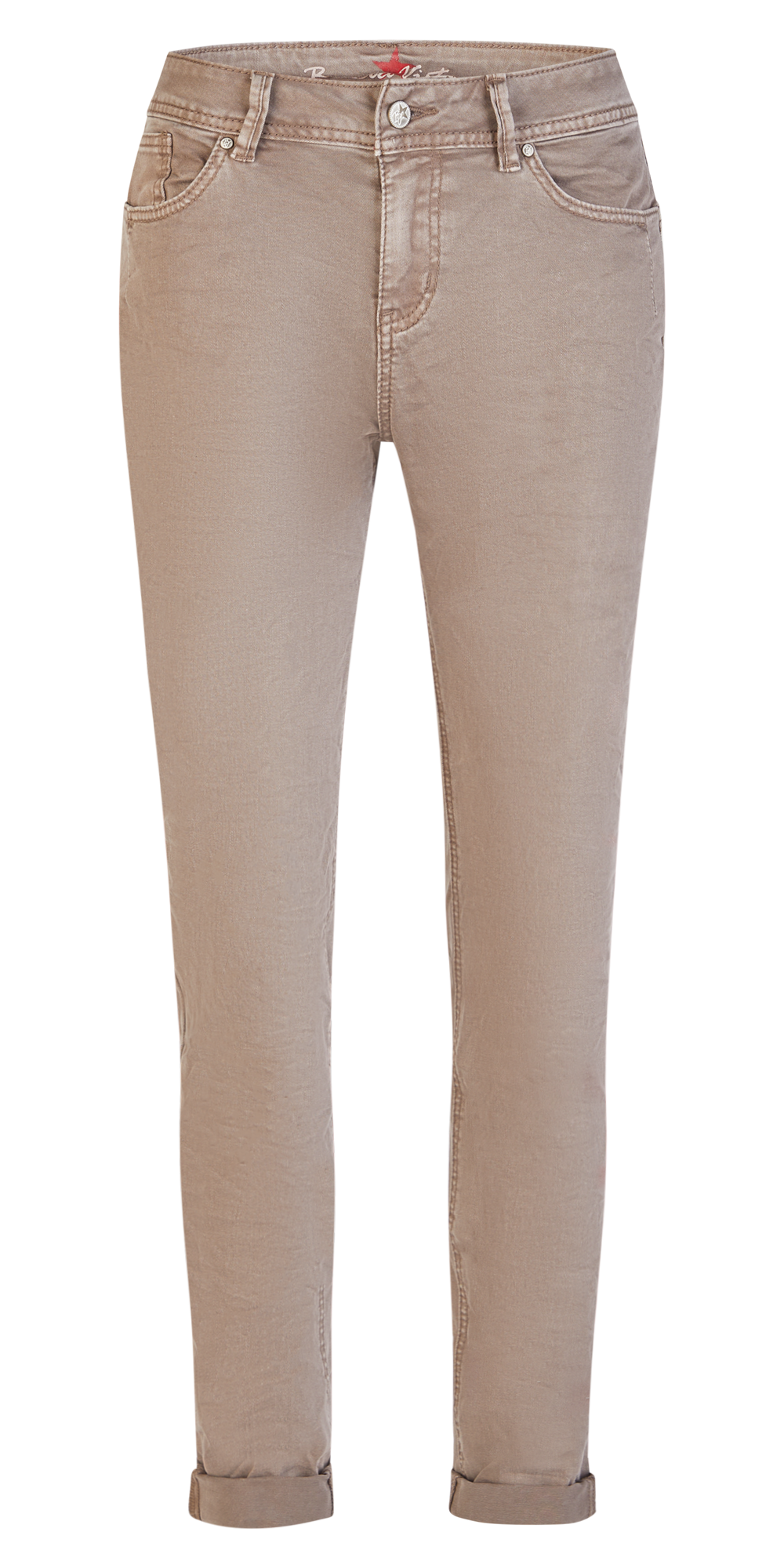BUENA VISTA Malibu-Zip High Stretch Twill - Stone Linen Grey - 888 B5914 4141.5902