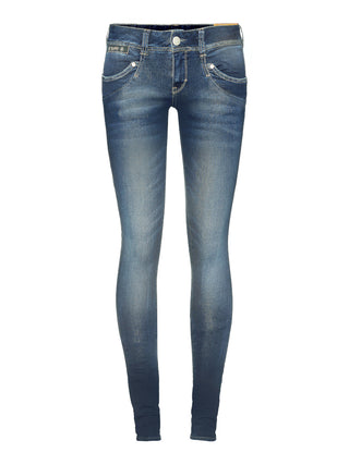GORGEOUS PIPER Jean slim en denim bio cachemire bleu mariana 5650-OD902-833
