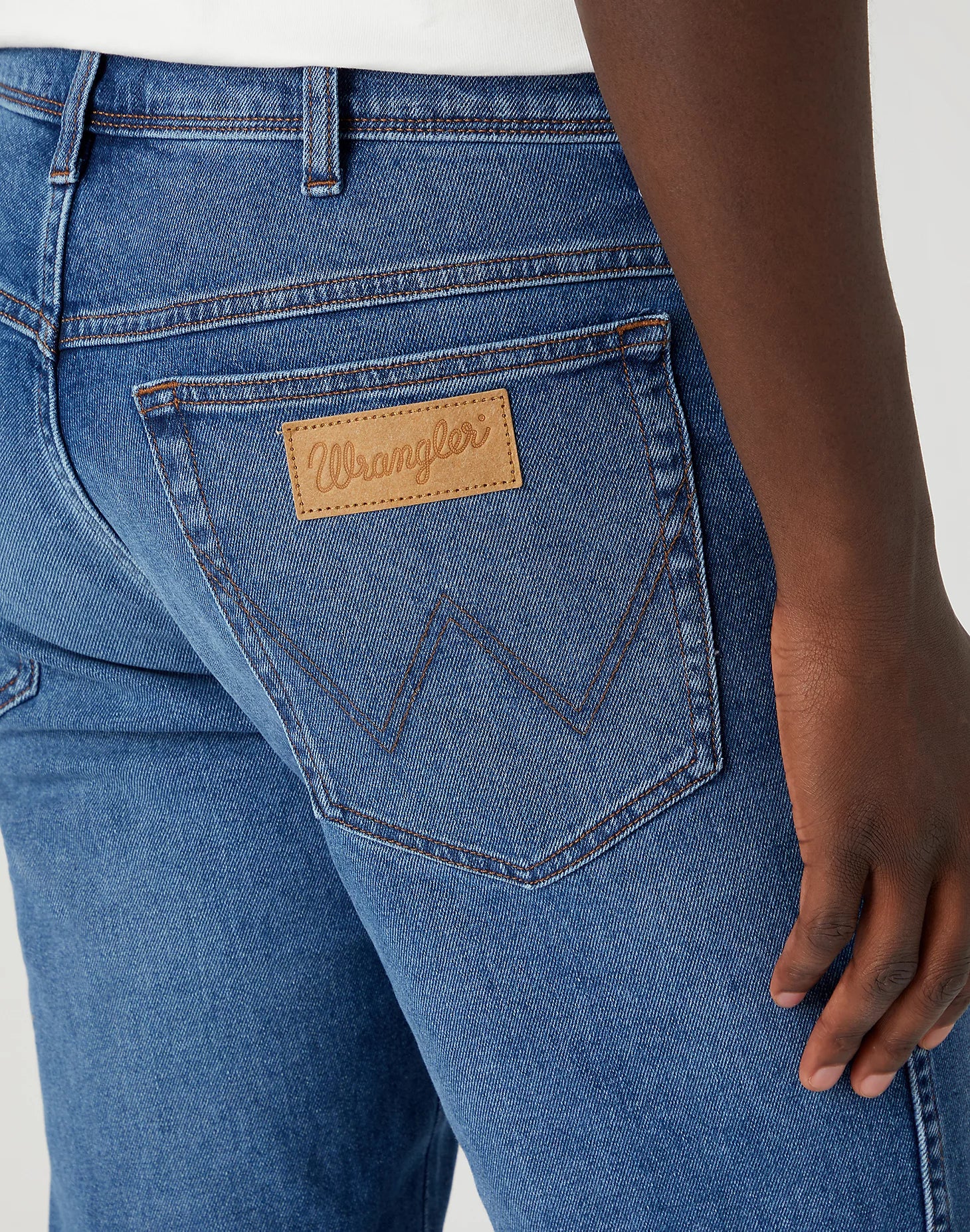 WRANGLER Texas Slim the marverick Jeans - Coastal Drift Blue - 112330696 von Wrangler