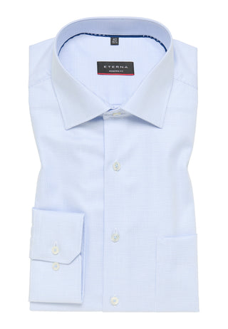ETERNA MODERN FIT Langarm Hemd - Ice Mist Blue - 3116-12-X169