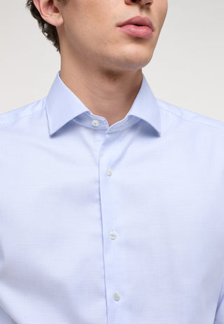ETERNA SLIM FIT Langarm Hemd - Frosty Skylight Blue - 3116-12-F159