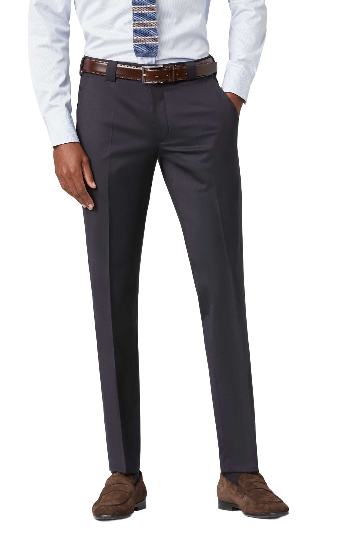 MEYER HOSEN Roma Anzughose - Midnight Navy Weave - 115-0-9288.19