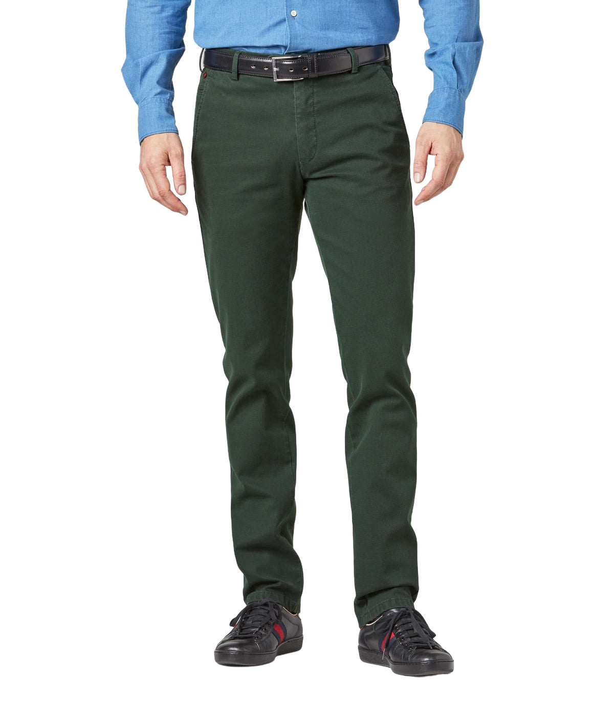 MEYER HOSEN Bonn Modern Cotele Chino - Pinewood Emerald - Bonn 2-5567-28