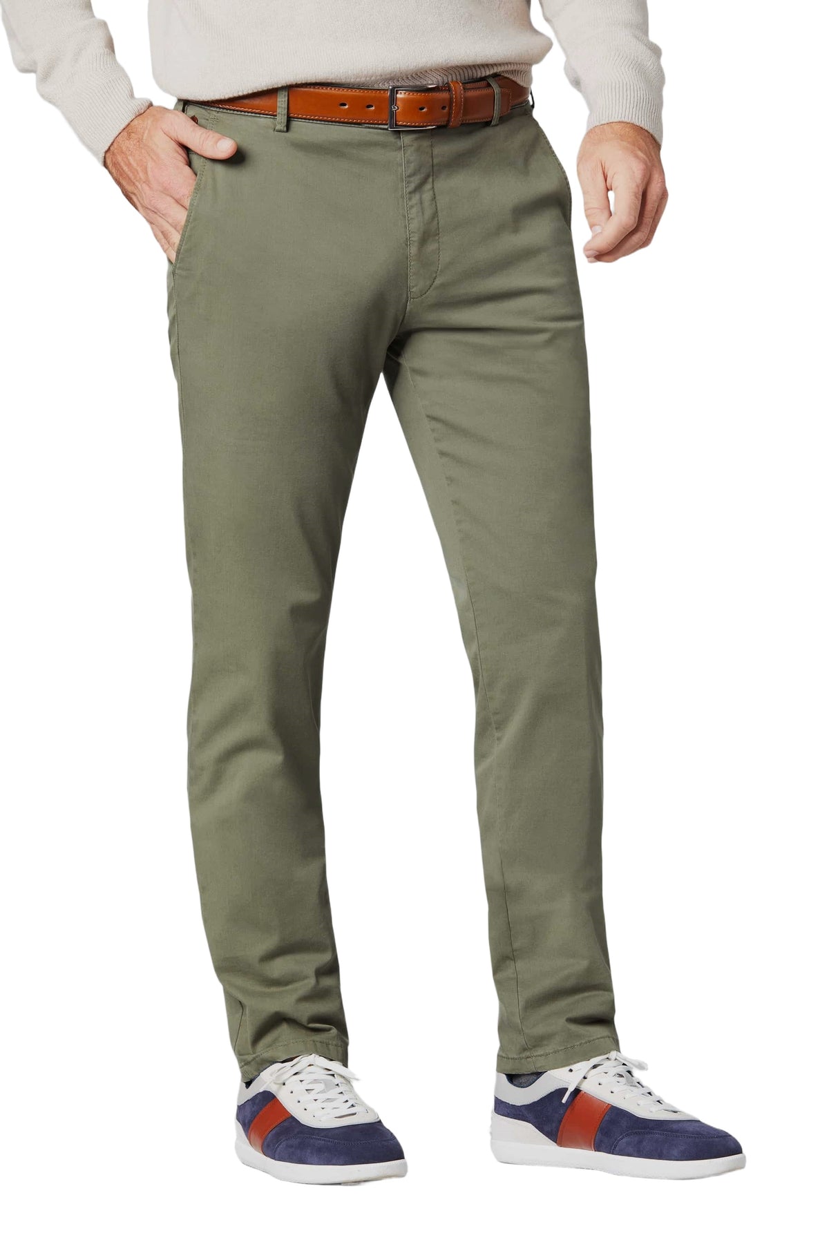 MEYER HOSEN Bonn Chino - Olive Grove - 9-3004-27