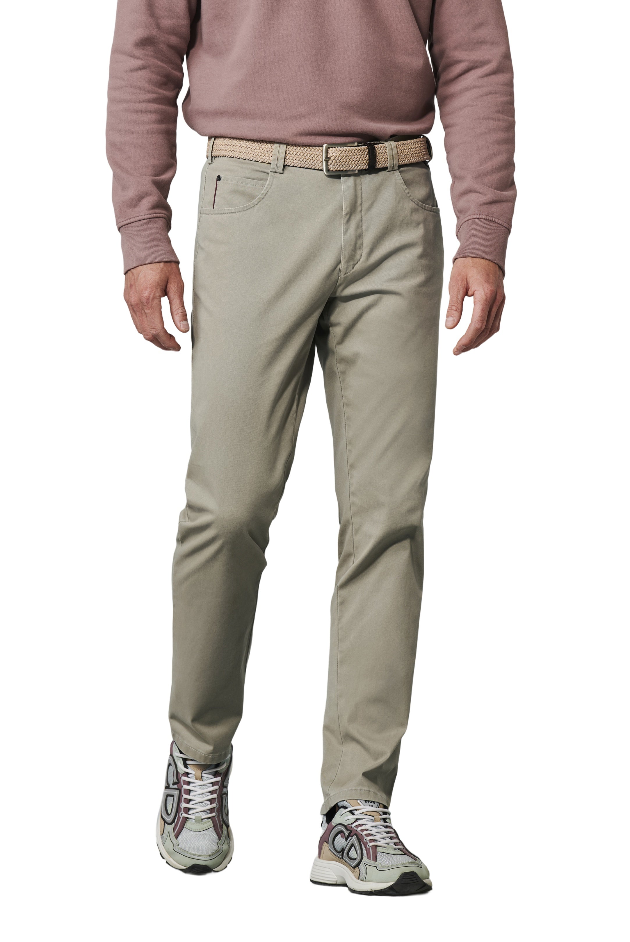 MEYER HOSEN DIEGO Fünf-Taschenhose - Linen Sage - 1-5054-33 von MEYER HOSEN