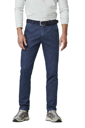 MEYER OSLO Chino - Navy Slate Blue - 1-4175-18