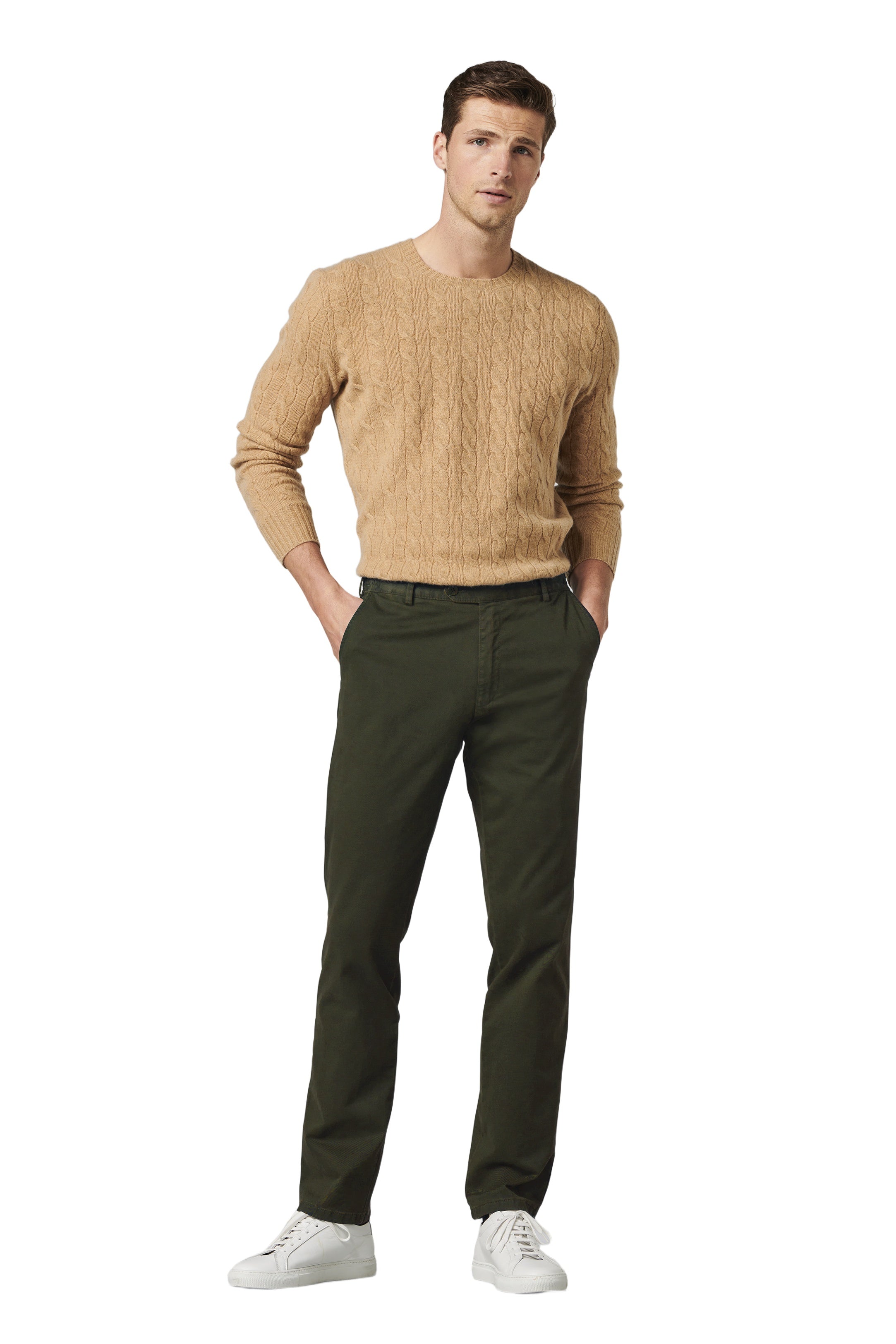 MEYER HOSEN Roma Chino - Deep Forest Olive - MERoma9-316-29