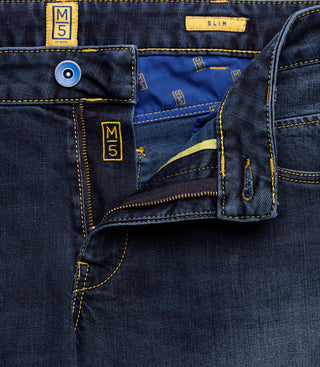 MEYER HOSEN M5 SLIM - Indigo Amber - 361-9-6207.18