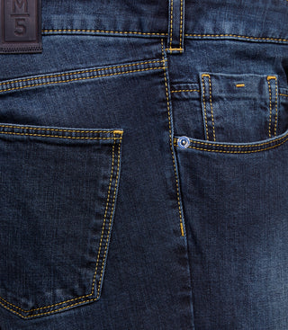 MEYER HOSEN M5 SLIM - Indigo Amber - 361-9-6207.18