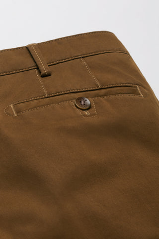 MEYER HOSEN Roma Farbecht Chino - Olive Bronzewood - Roma 9-316-43