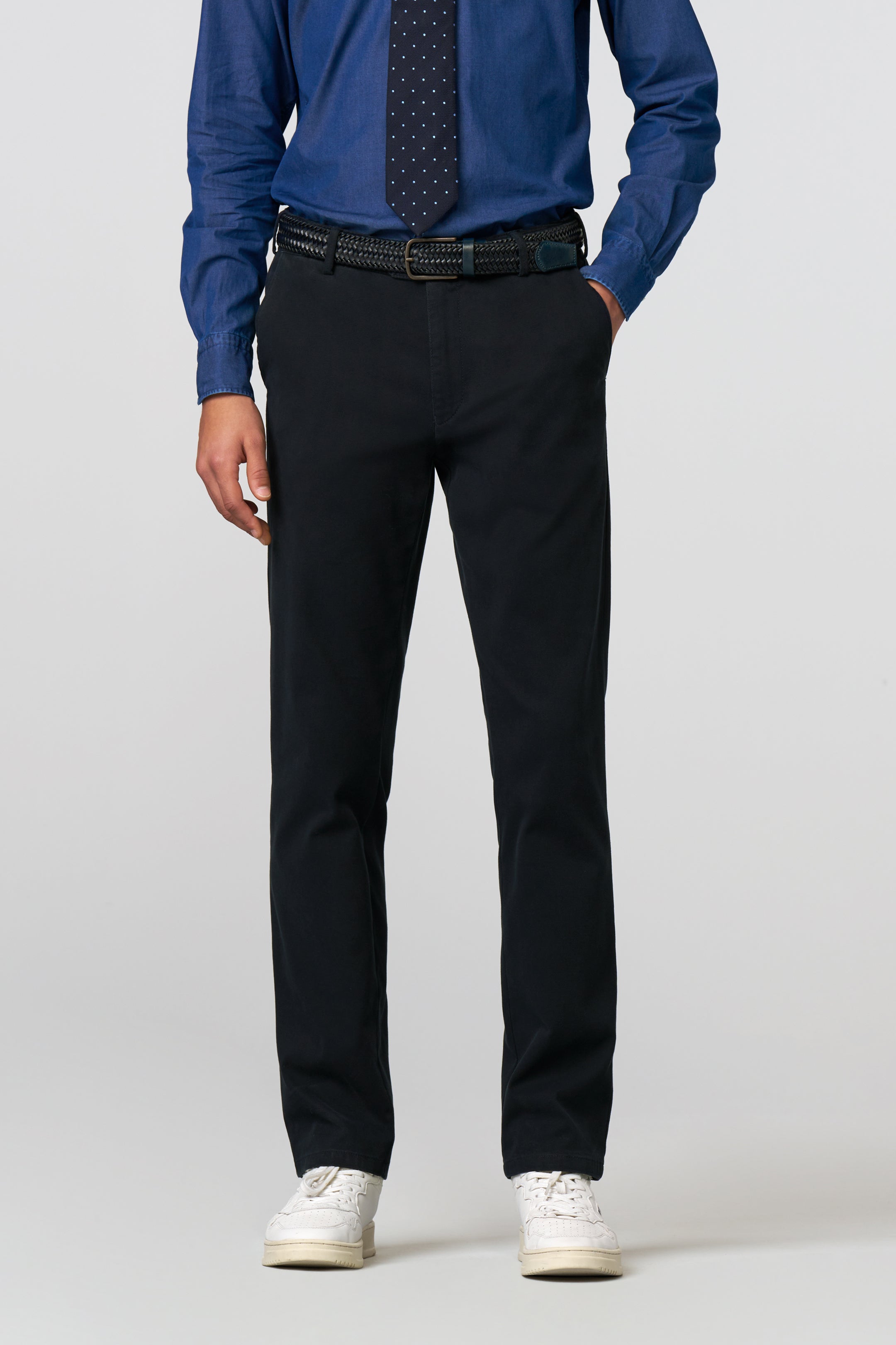 MEYER HOSEN Oslo Chino - Midnight Spruce - Oslo 2-5618.19