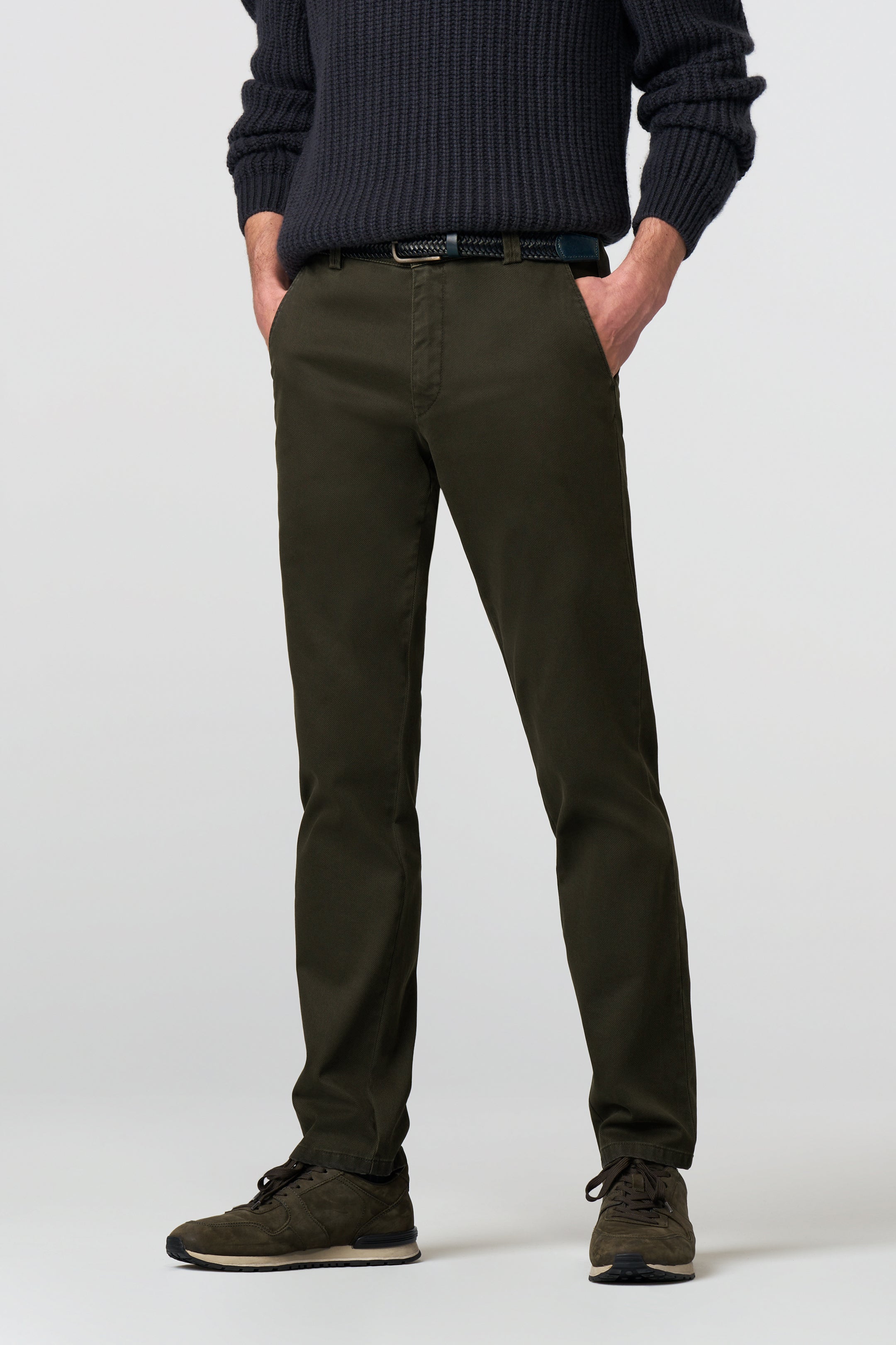 MEYER HOSEN Bonn Chino - Dark Moss Meadow - Bonn 2-5613.29