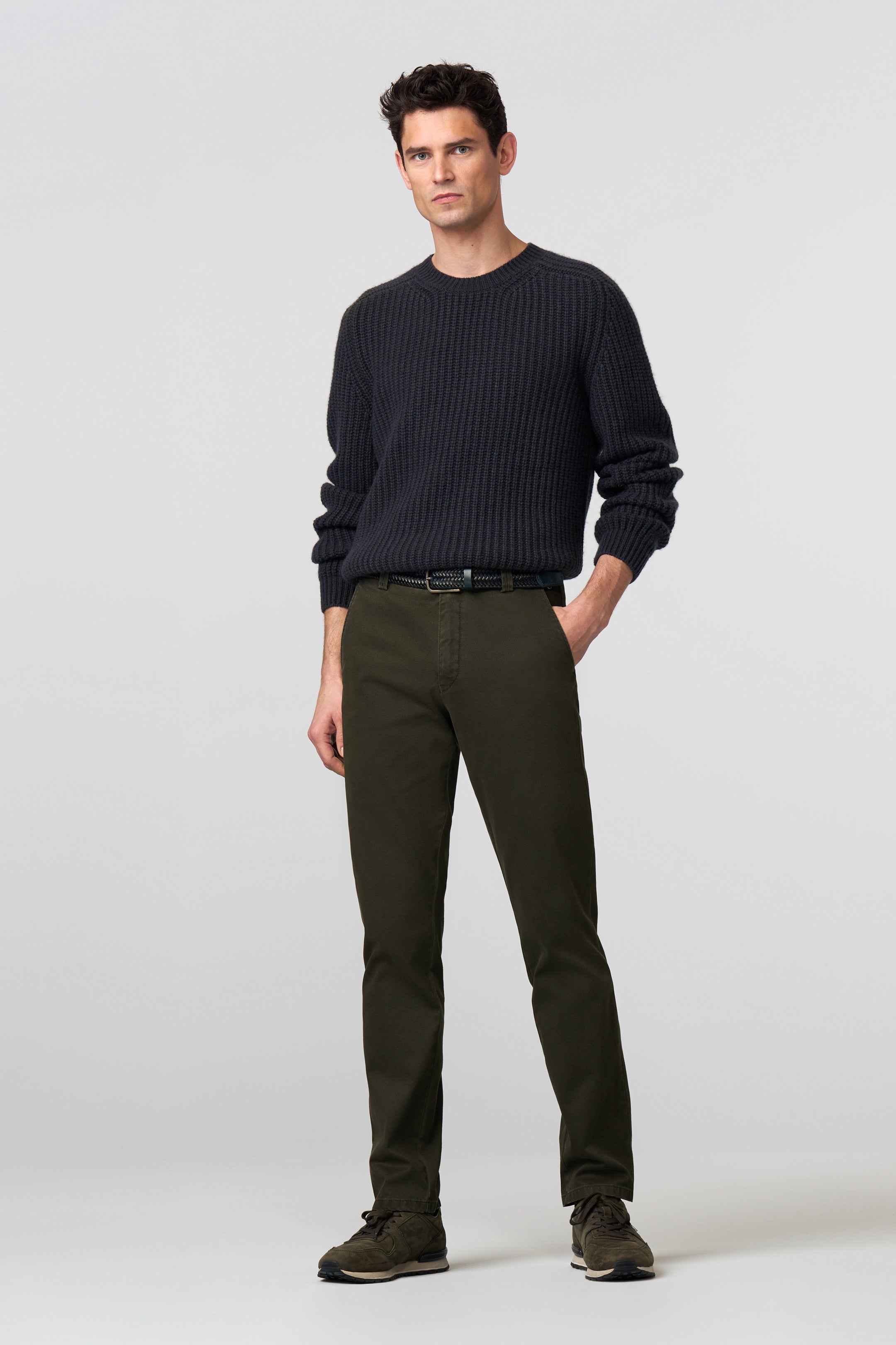 MEYER HOSEN Bonn Chino - Dark Moss Meadow - Bonn 2-5613.29 von MEYER HOSEN