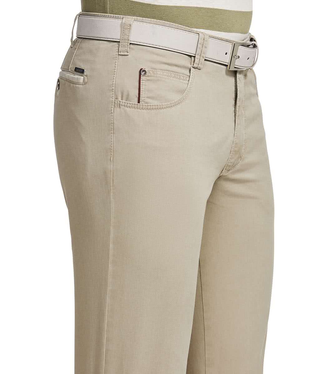 MEYER HOSEN DIEGO Chino - Sand Linen Beige - 1-5001-33 von MEYER HOSEN