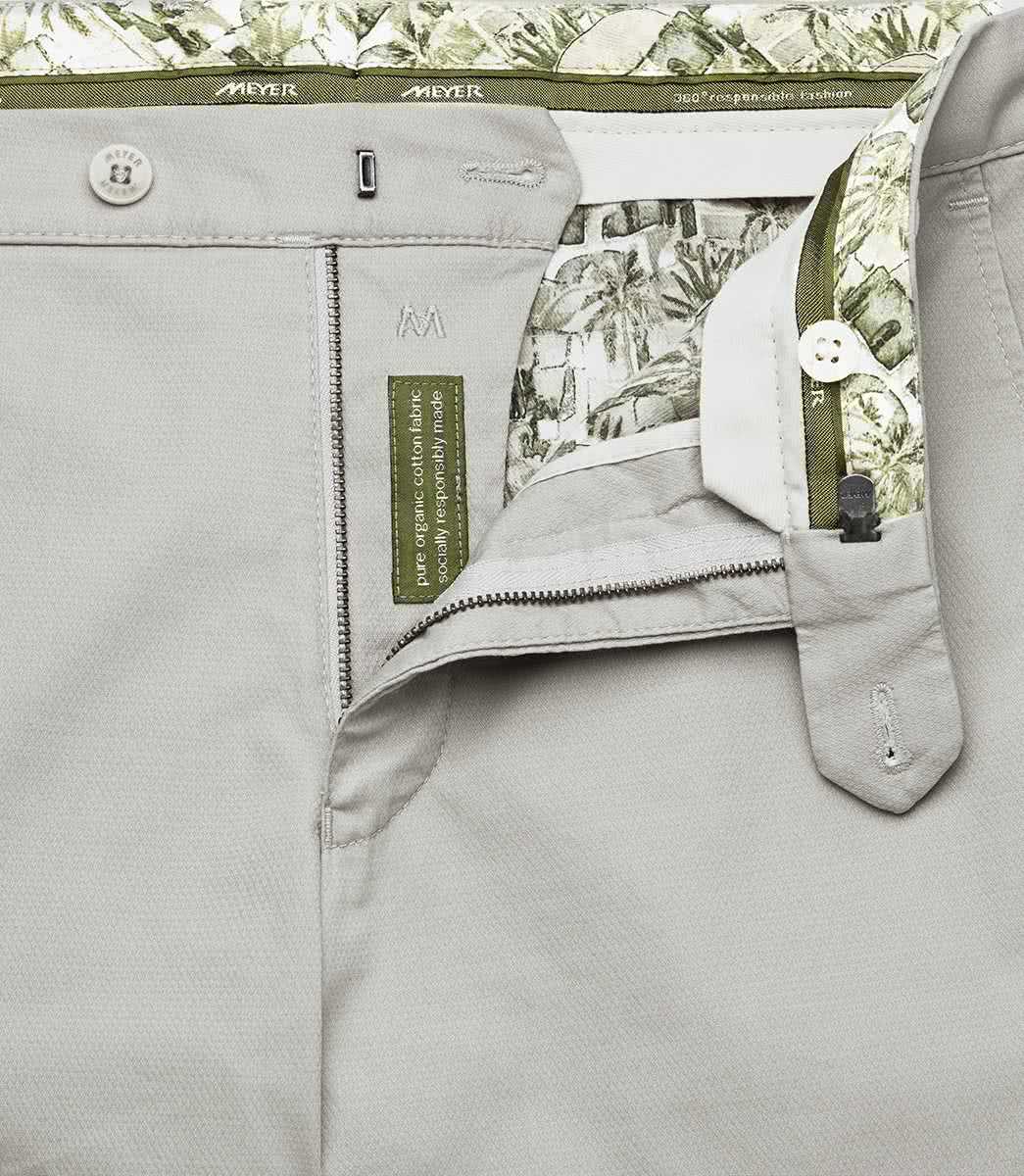 MEYER HOSEN Bonn Micro Fancy Chino - Oyster Linen Sand - Bonn 1-5039-32 von MEYER HOSEN