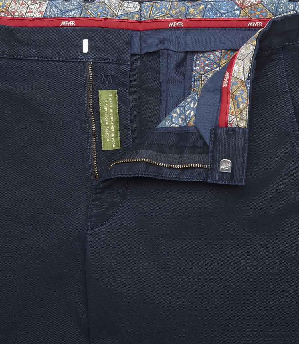 MEYER HOSEN Bonn Micro-Fantasia Chino - Midnight Navy Slate - Bonn 2-5548-18 von MEYER HOSEN