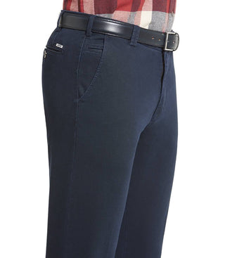 MEYER HOSEN Bonn Micro-Fantasia Chino - Midnight Navy Slate - Bonn 2-5548-18