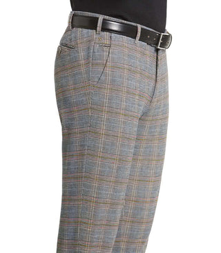 MEYER HOSEN Bonn Chino - Driftwood Check Navy - Bonn 2-8568-34