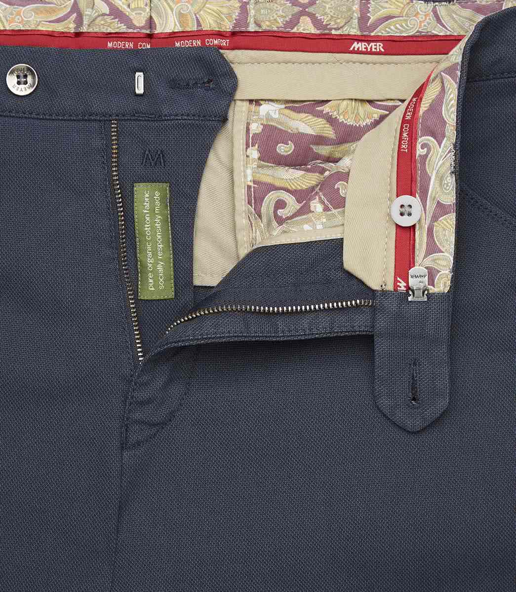MEYER CHICAGO Chino - Deep Navy Micro - Chicago 2-5566-18 von MEYER HOSEN
