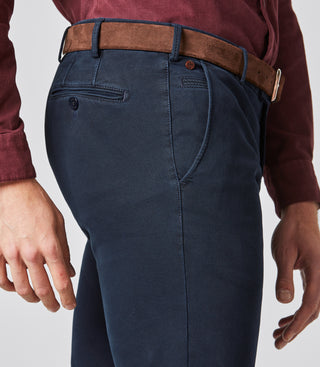 MEYER HOSEN Bonn Modern Cotele Chino - Midnight Navy Mist - Bonn 2-5567-18
