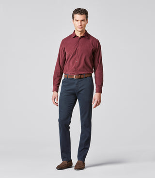 MEYER HOSEN Bonn Modern Cotele Chino - Midnight Navy Mist - Bonn 2-5567-18