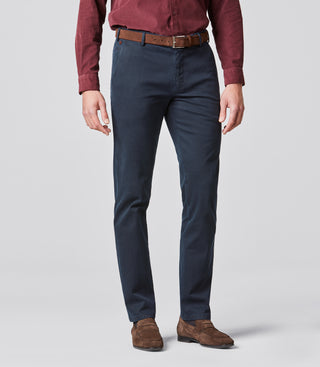 MEYER HOSEN Bonn Modern Cotele Chino - Midnight Navy Mist - Bonn 2-5567-18