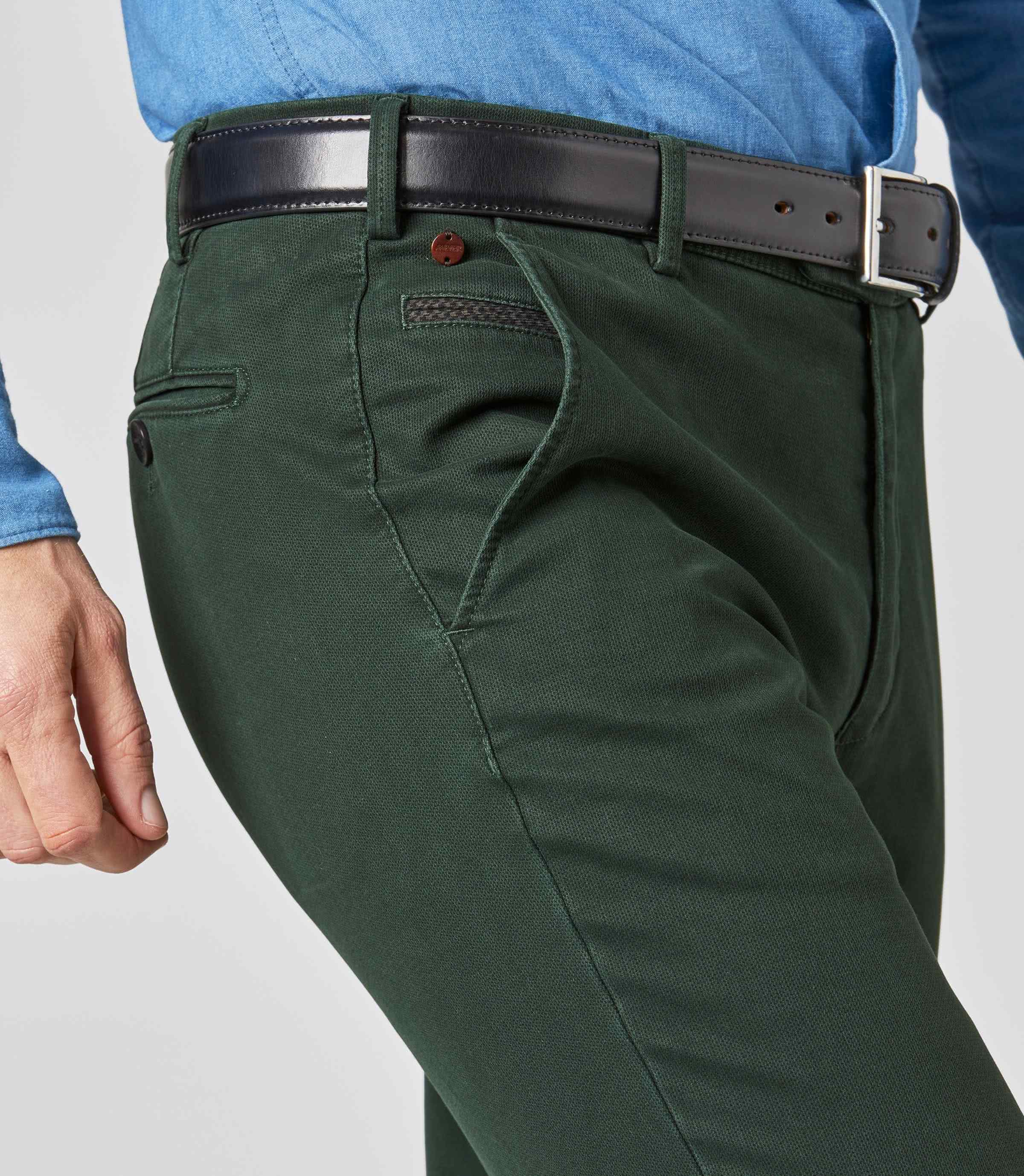 MEYER HOSEN Bonn Modern Cotele Chino - Pinewood Emerald - Bonn 2-5567-28 von MEYER HOSEN