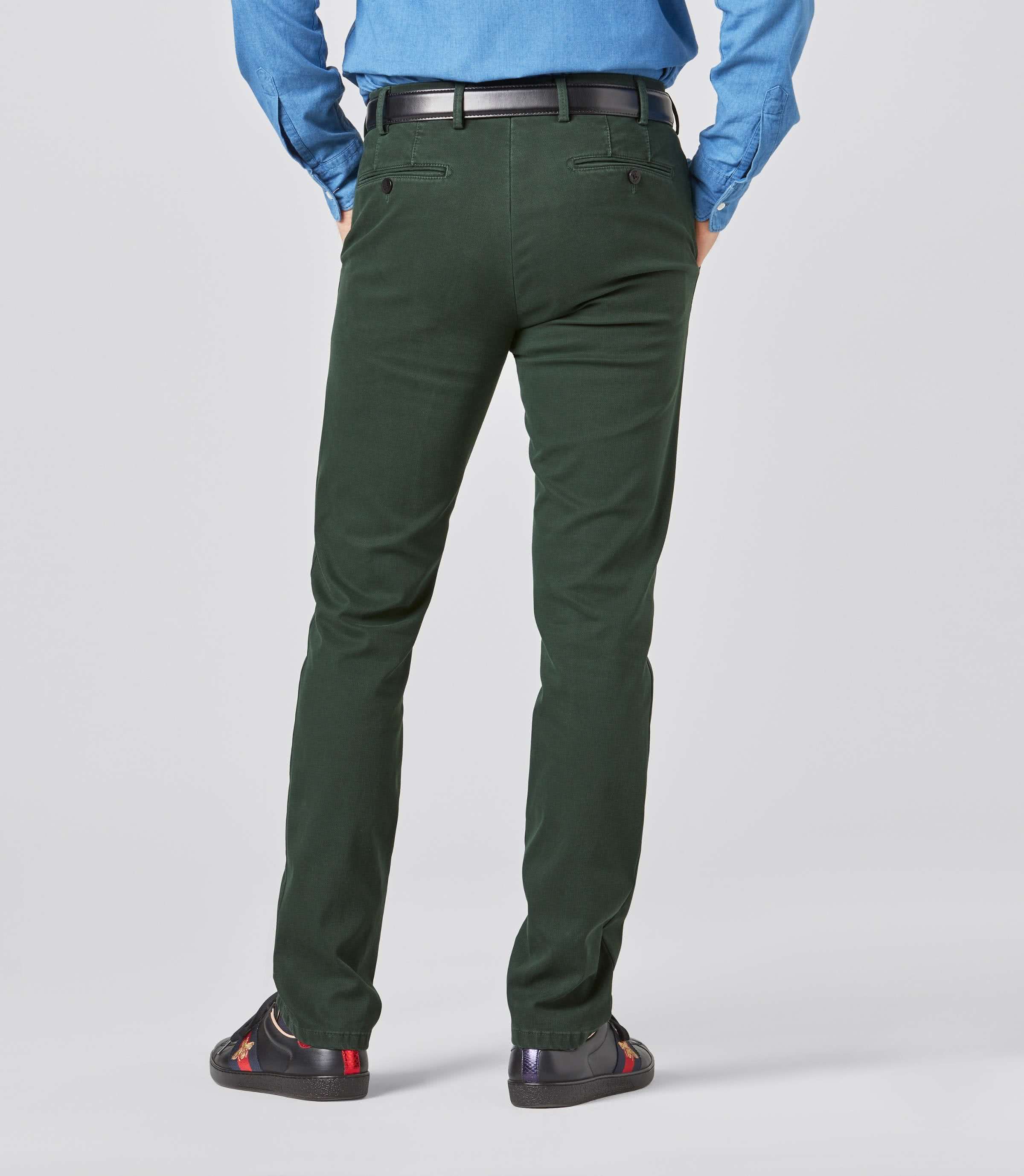 MEYER HOSEN Bonn Modern Cotele Chino - Pinewood Emerald - Bonn 2-5567-28