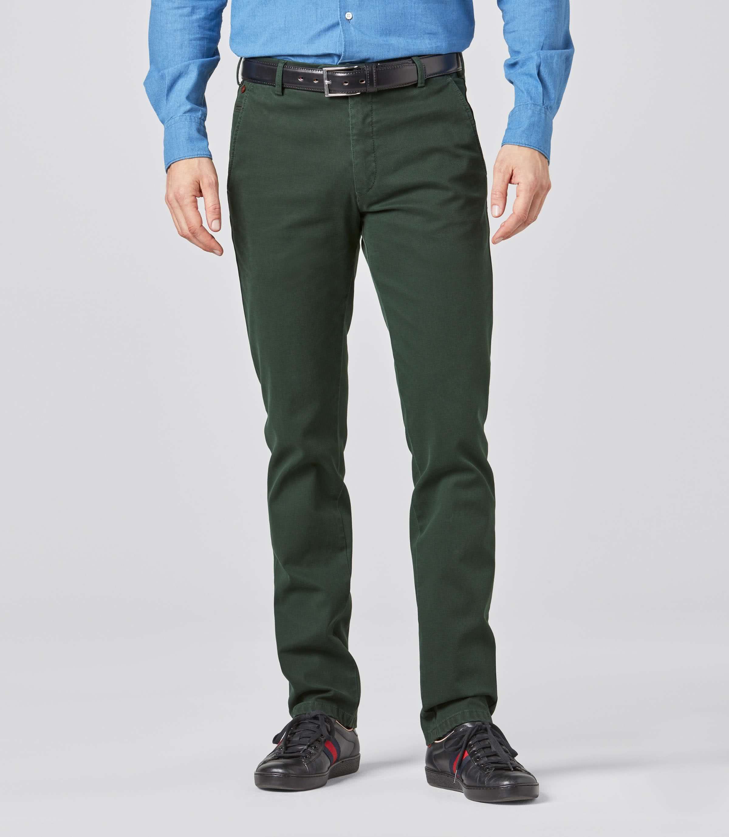 MEYER HOSEN Bonn Modern Cotele Chino - Pinewood Emerald - Bonn 2-5567-28