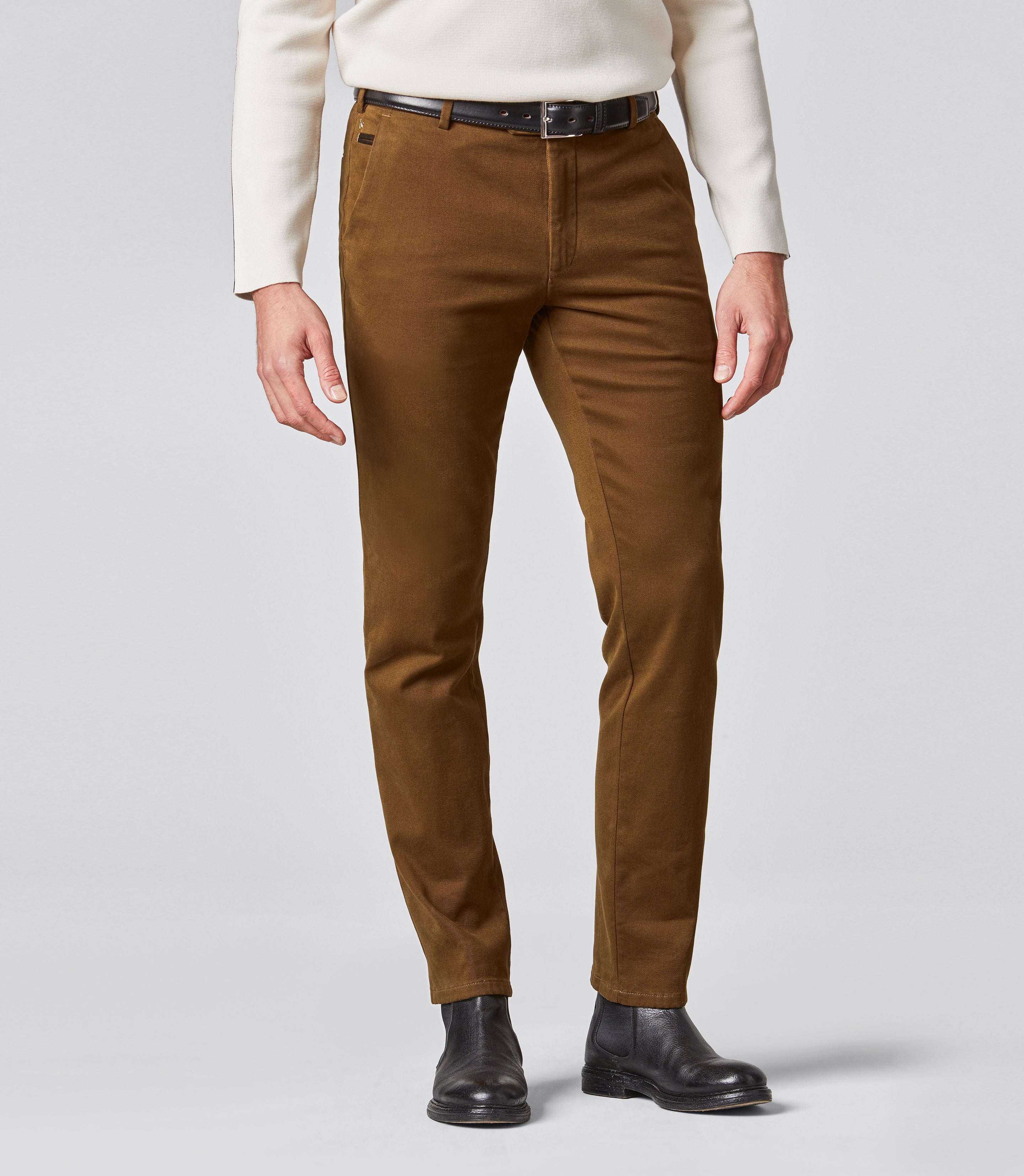 MEYER HOSEN Bonn Chino - Dark Umber Harbor - Bonn 2-8554-43