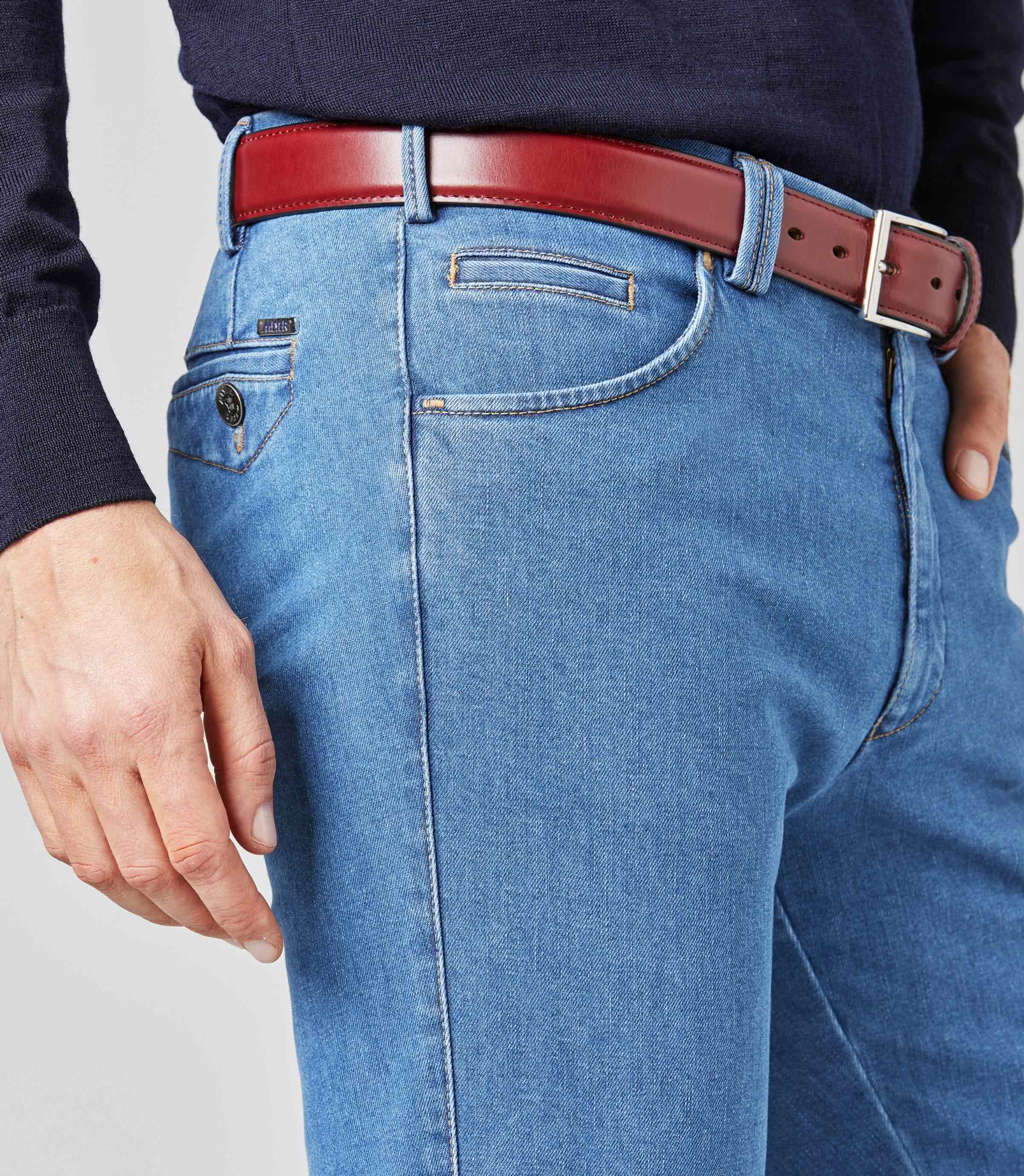 MEYER HOSEN Dublin FRESCURA Jeans - Coastal Horizon Blue - Dublin 2-4546-16 von MEYER HOSEN