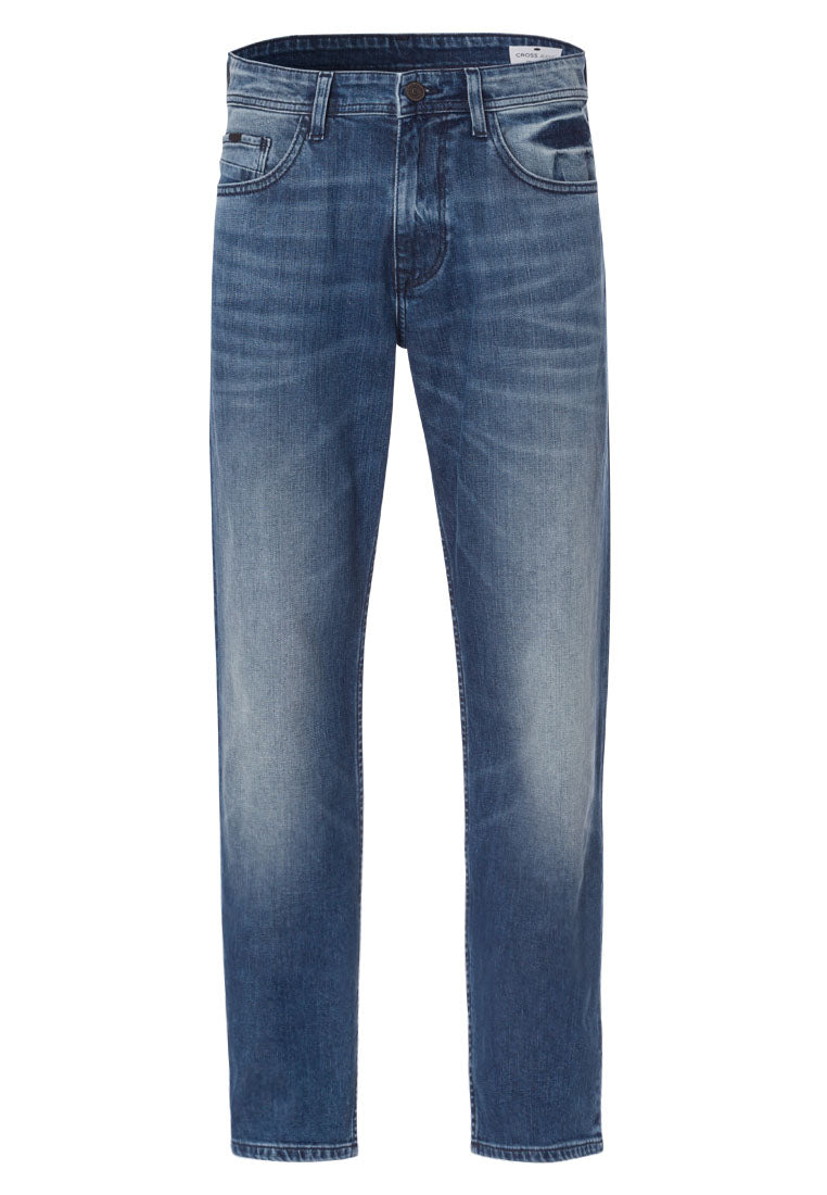 CROSS JEANS Antonio Five Pocket - Harbor Wash Blue - E161-115