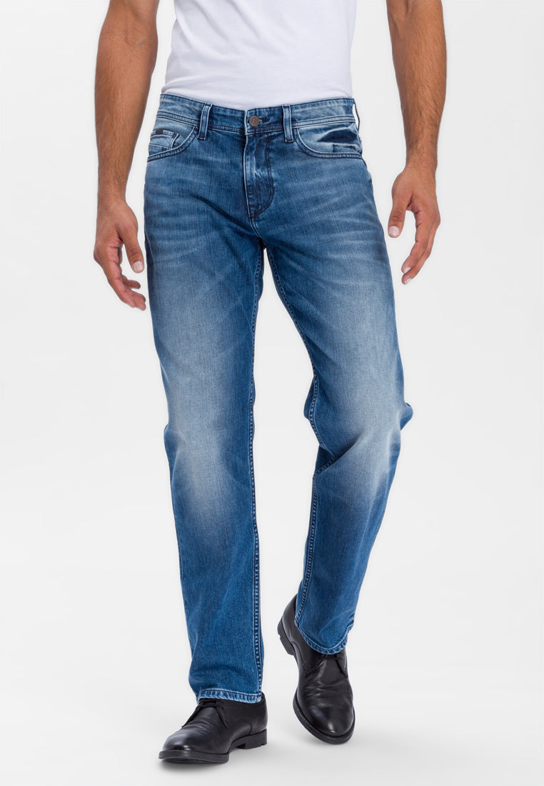 CROSS JEANS Antonio Five Pocket - Harbor Wash Blue - E161-115