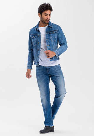 CROSS JEANS Antonio Five Pocket - Harbor Wash Blue - E161-115
