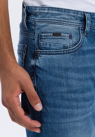 CROSS JEANS Antonio Five Pocket - Harbor Wash Blue - E161-115