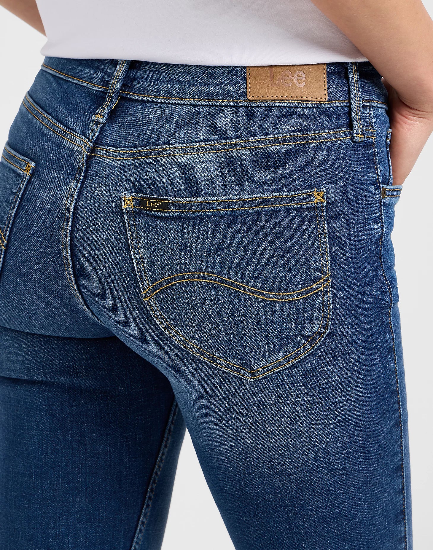LEE SCARLETT mid martha Skinny-Jeans - Ocean Indigo Wash - 112111825 von LEE