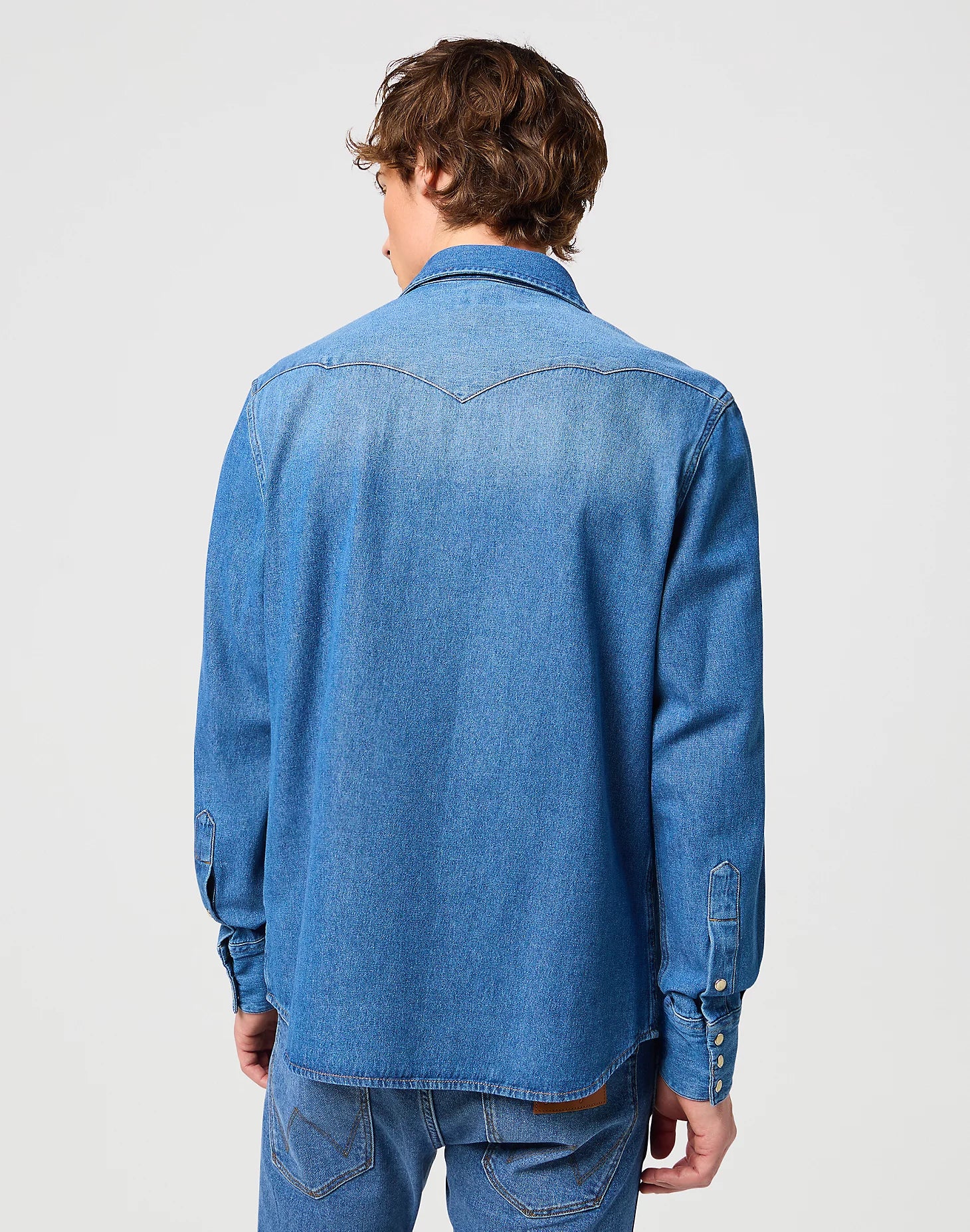 WRANGLER 27MW WESTERN SHIRT Jeanshemd - Ocean Washed Sky - 112341913 von Wrangler