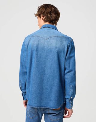 WRANGLER 27MW WESTERN SHIRT Jeanshemd - Ocean Washed Sky - 112341913