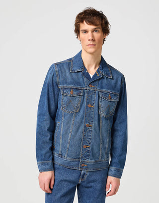 WRANGLER CLASSIC JACKET - Midnight Indigo Wash - 112128892