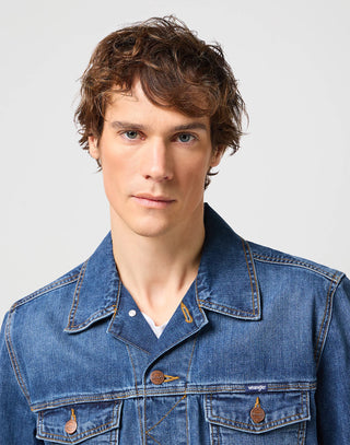 WRANGLER CLASSIC JACKET - Midnight Indigo Wash - 112128892