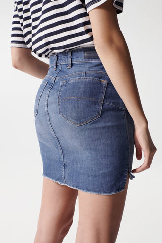 SALSA JEANS MINIROCK PUSH UP - Denim Horizon - 125654.8502