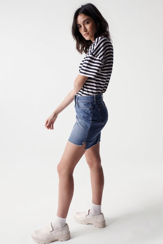 SALSA JEANS MINIROCK PUSH UP - Denim Horizon - 125654.8502
